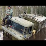 Как достать сломанный ГАЗ66?) сложная эвакуация) настоящий треш