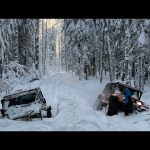 Как Toyota 70  на зиме едет по снегу) Встретили бывший Wrangler Вадима.